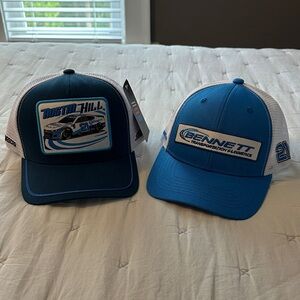 Austin Hill Blue and White Racing Caps